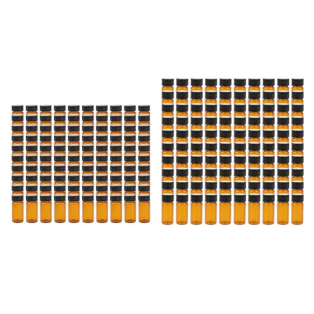 200Pièces Laboratoire Liquide Échantillonnage Échantillon Bouteilles En Verre Flacons avec Bouchon à Vis 20mL