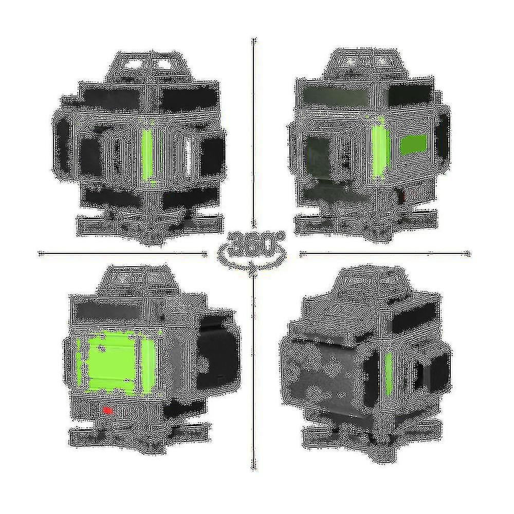 4d 16 Lines Laser-level 3 Self-leveling Machine Usb Rechargeable Battery Leveling Tool Vertical Ho