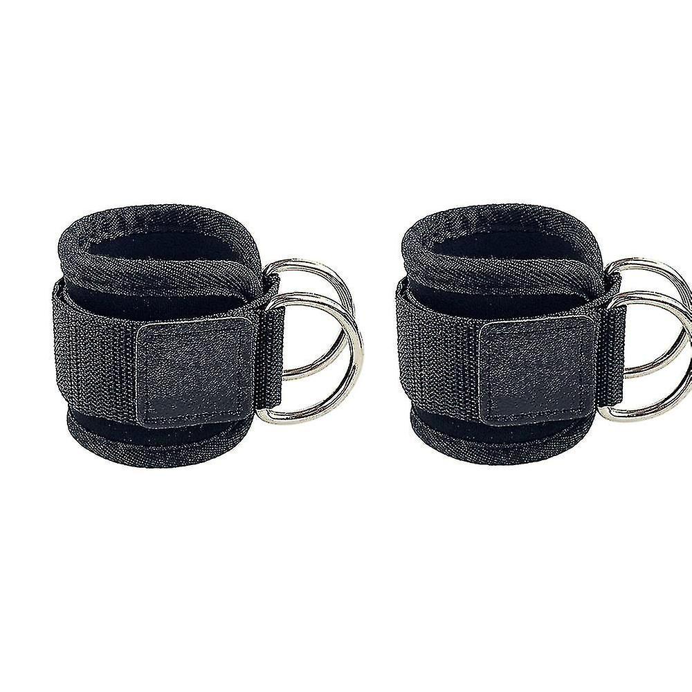 Ankle Strap For Cable Machines For Kickbacks,leg Extensions(2 Pcs, Black)