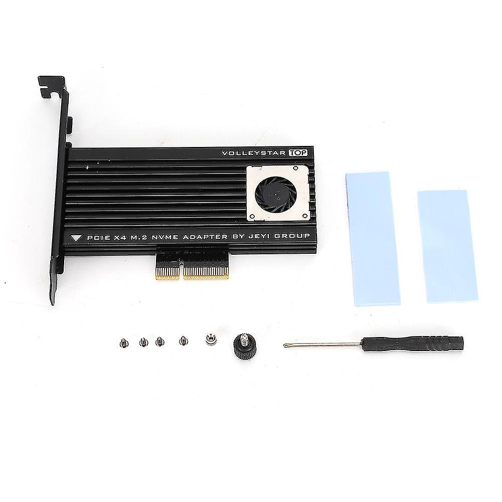 M.2 For Nvme Ssd Solid State Drive Transfer Pcie-3.0 X 4 Expansion Card With Fan For Heat Dissipation