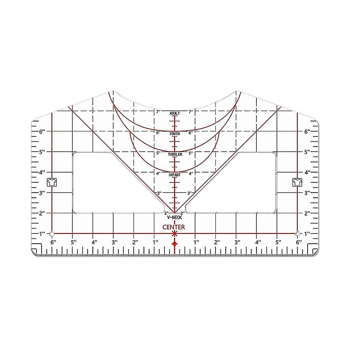Ruler For Alignment Ruler Centered Measuring Tool Acrylic Ruler For