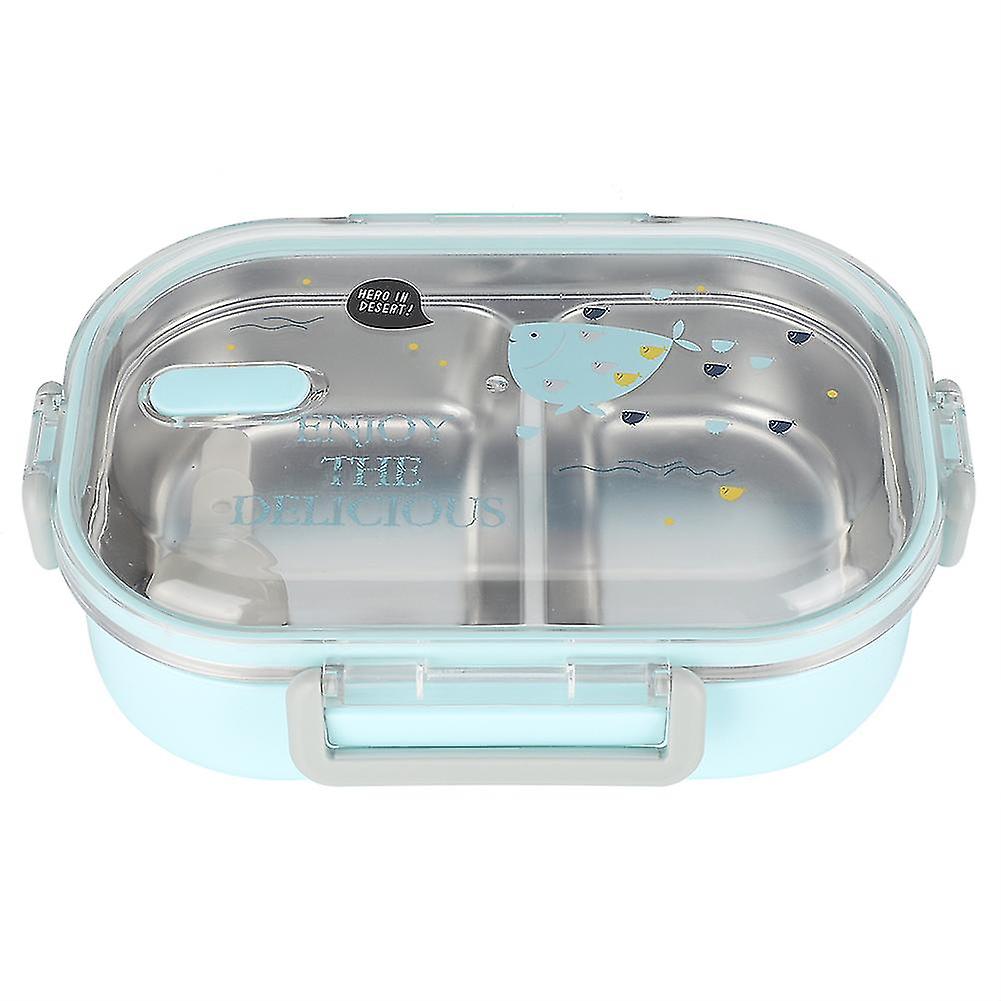 304 Stainless Steel 650ML Leakproof Bento Box for Students, Durable Lunch Container with Compartments, Microwave Safe