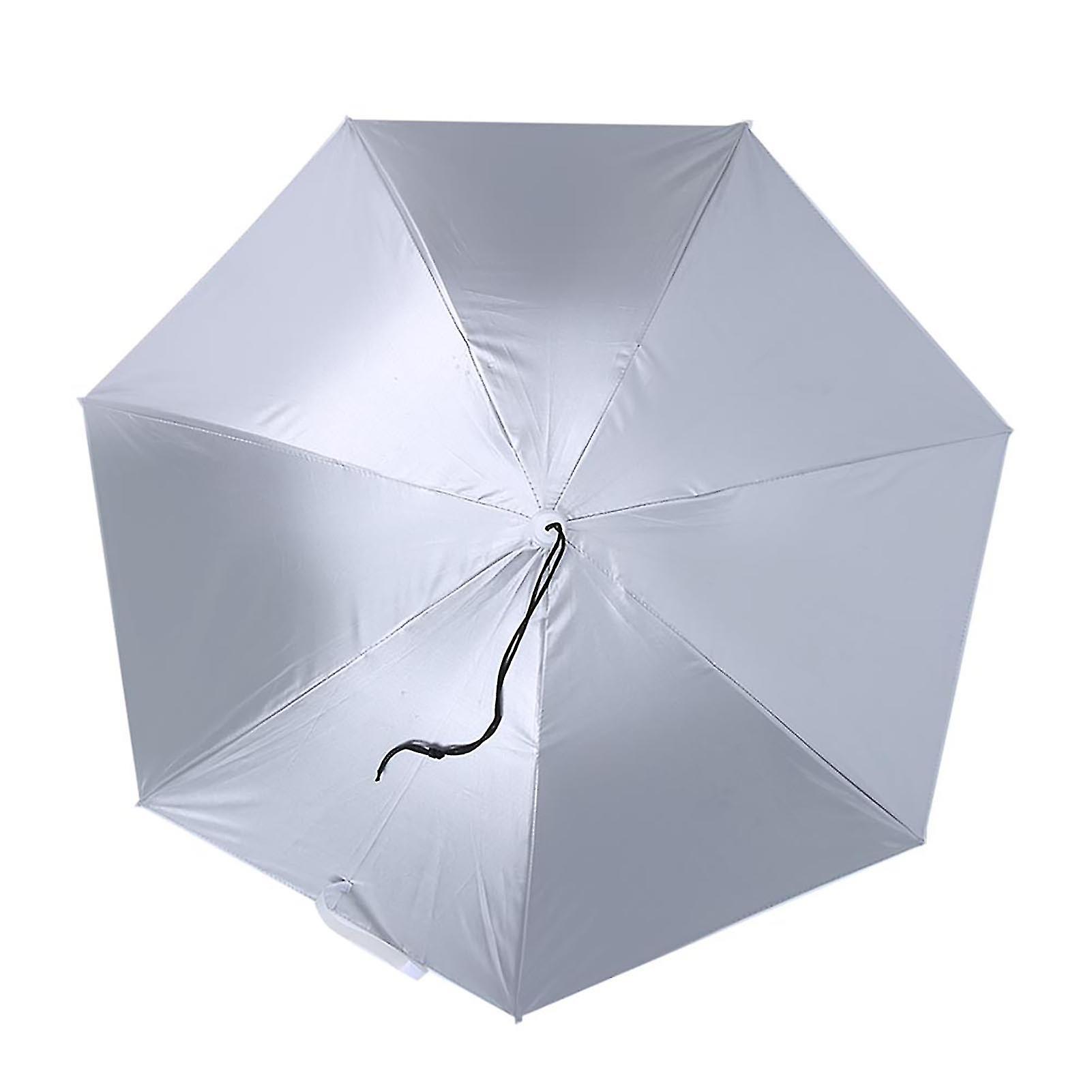 77cm Windproof Folding Umbrella (Silver/Blue)