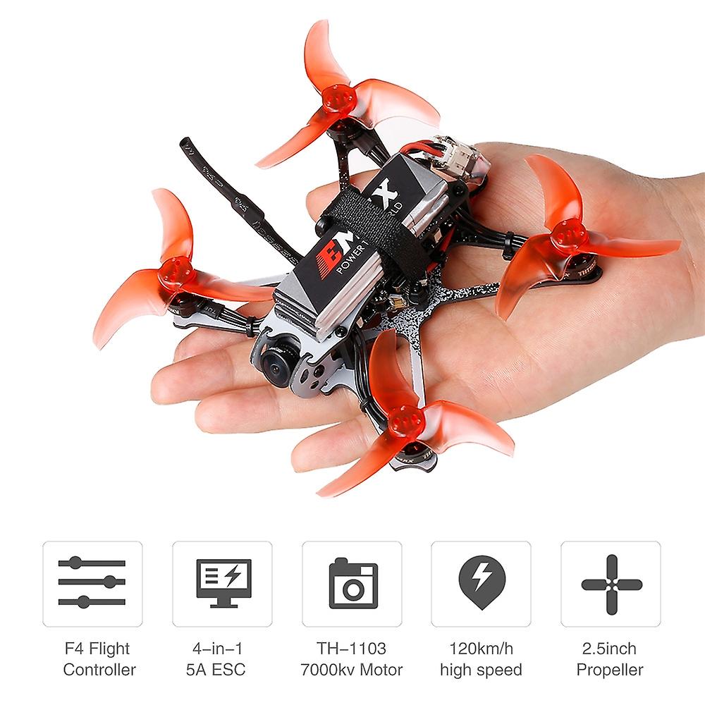 EMAX Tinyhawk II سباق طائرة بدون طيار FPV بدون طيار 120 كم / ساعة F4 5A ESC محرك بدون فرش 7000KV RunCam Nano2 700TVL