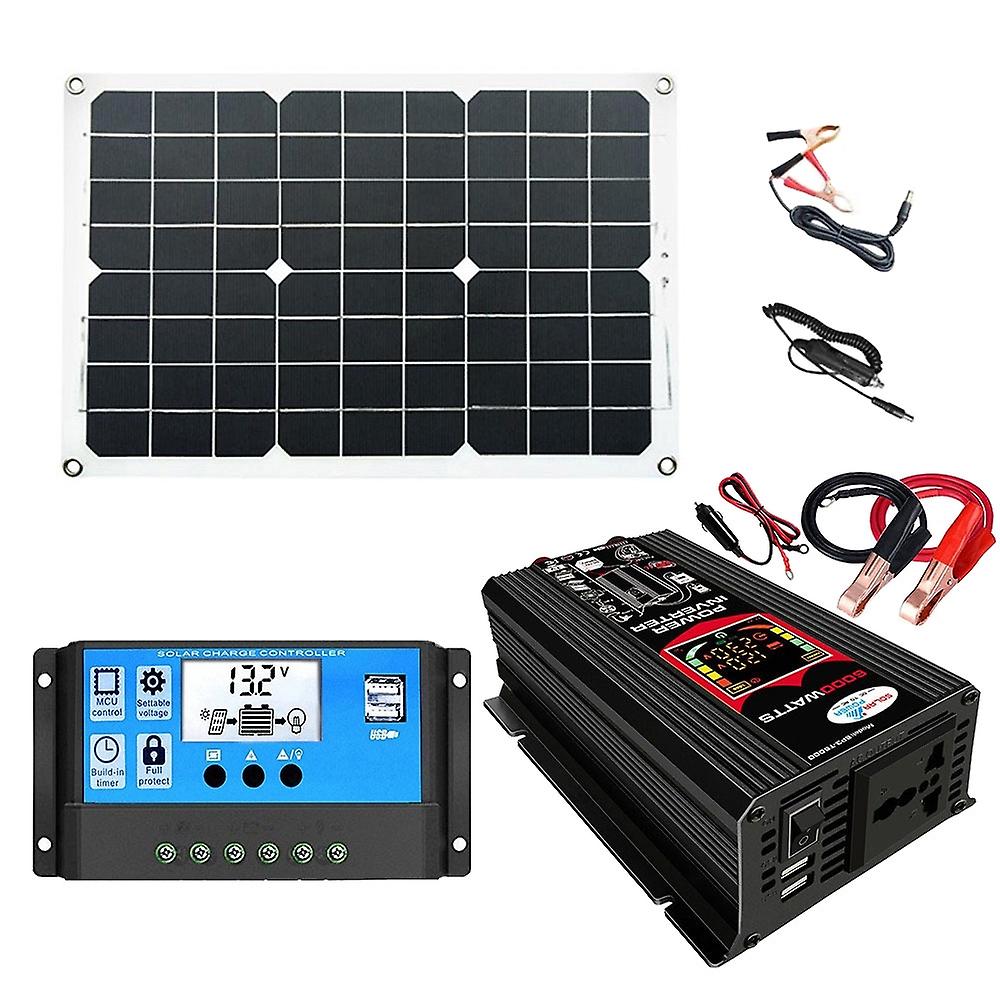 Tang 3 Generations Home Solar Generator , Specification: Black 12V To 220V Black 12V To 220V
