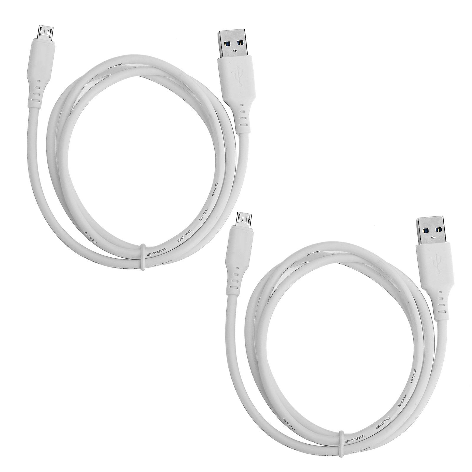 2pcs 1M Wear-Resistant USB Charging Data Cable for Android - Durable & Reliable