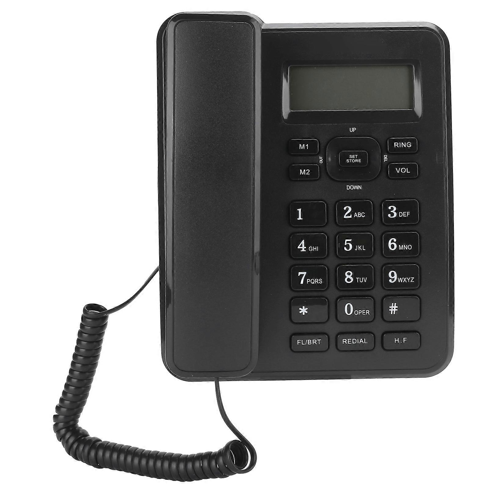 KXT6001CID Fixed Telephone Home Wired Landline Business Office Corded Desk Phone ABS