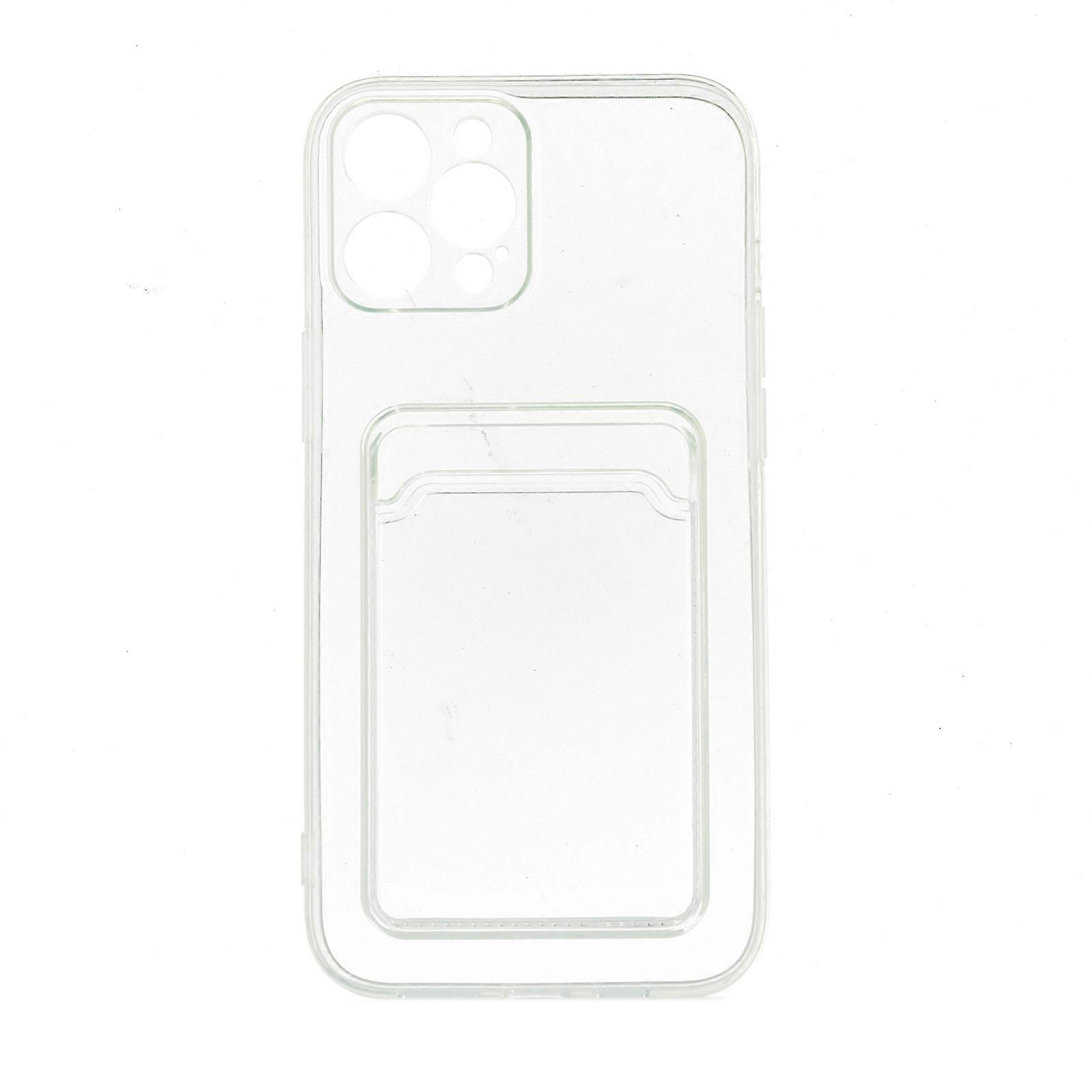 Shock-absorbing Phone Protector Card Holder Design TPU Anti Fade All-inclusive Antioxidant Protective Case for iPhone 12/12 Pro/12 Mini/12 Pro Max/11