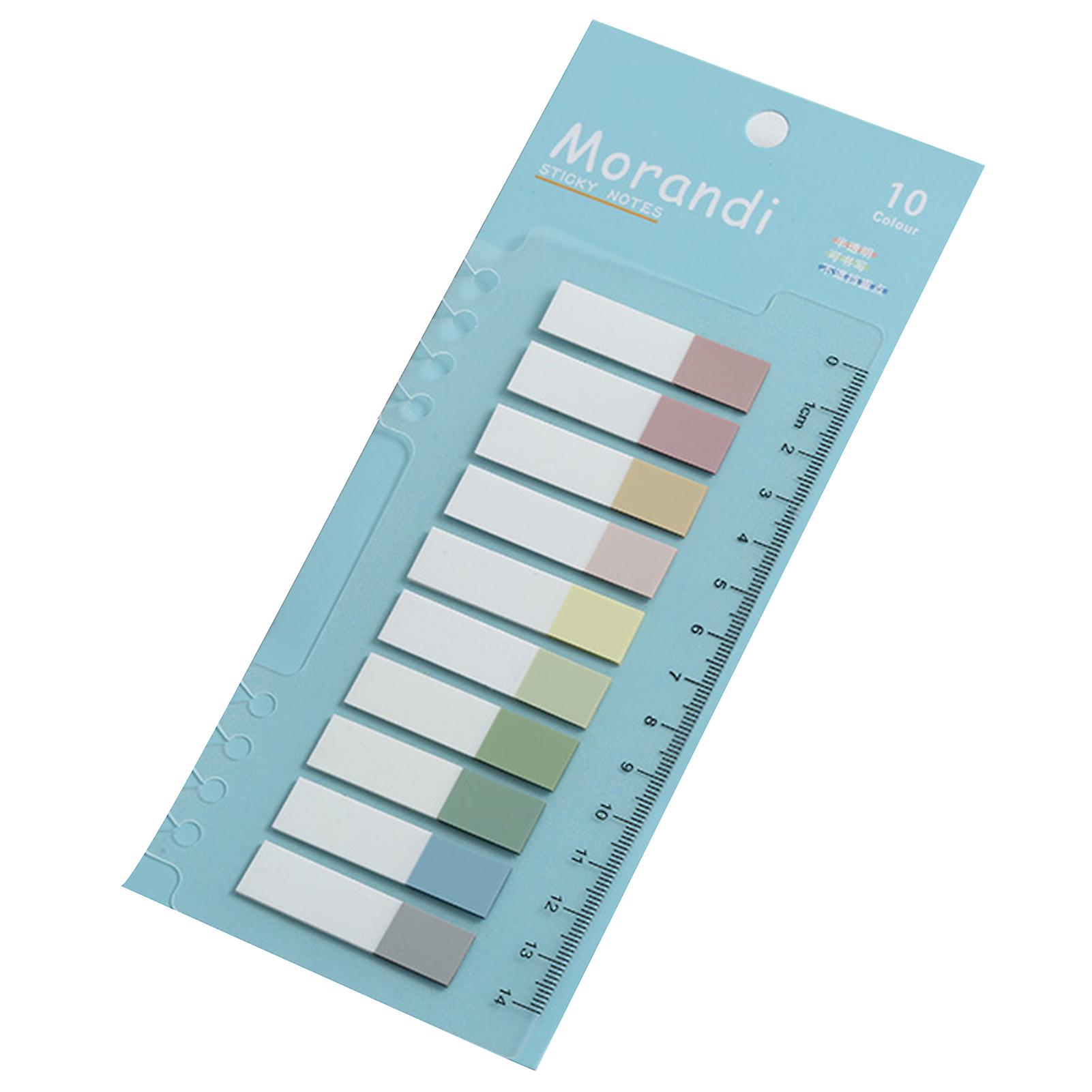Transparent Sticky Portable Multipurpose Ruler Note Pad for Students