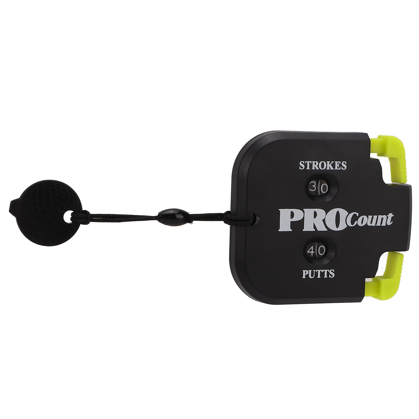 Golf Score Counter One Touch Reset Double Handheld Mini Score Counter for Outdoor ScorekeeperBlack Yellow
