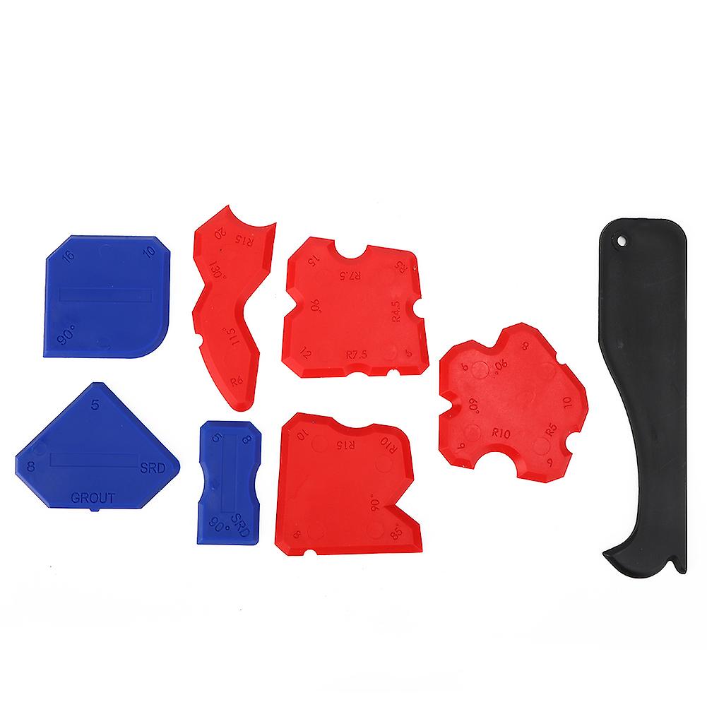 8pcs Silicone Sealant Spreader Spatula Scraper Caulk Remover Hand Operated Tool Kit