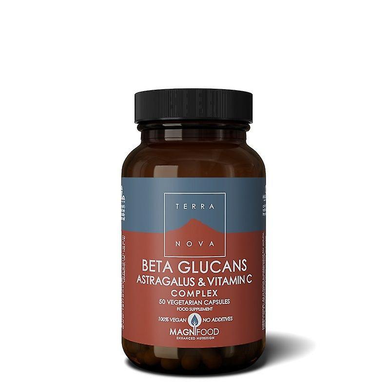 Terranova Beta Glucans, Astragalus & Vitamin C Complex Caps 50 (T1889)