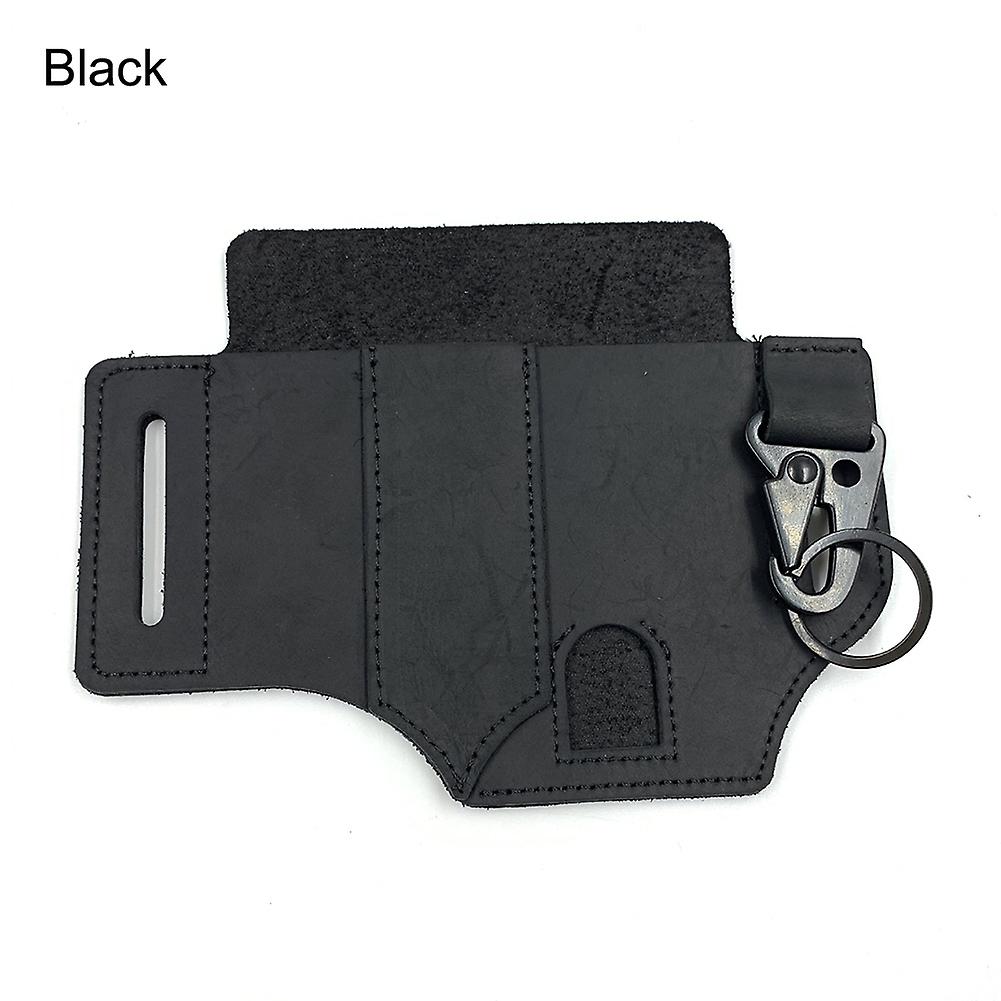 Multitool Leather Sheath Pocket Organizer Storage Belt Waist Bag for Camping