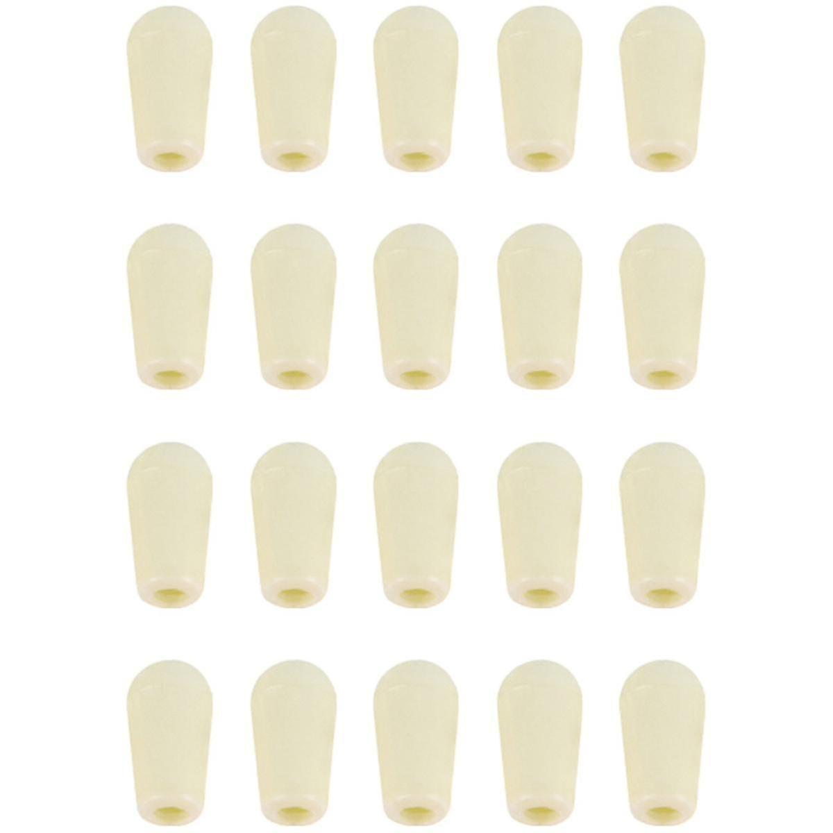 Creamy White 20pcs Metric M3.5/ Guitar 3 Way Toggle Switch Tip Switch Knobs Guitar Switch Cap