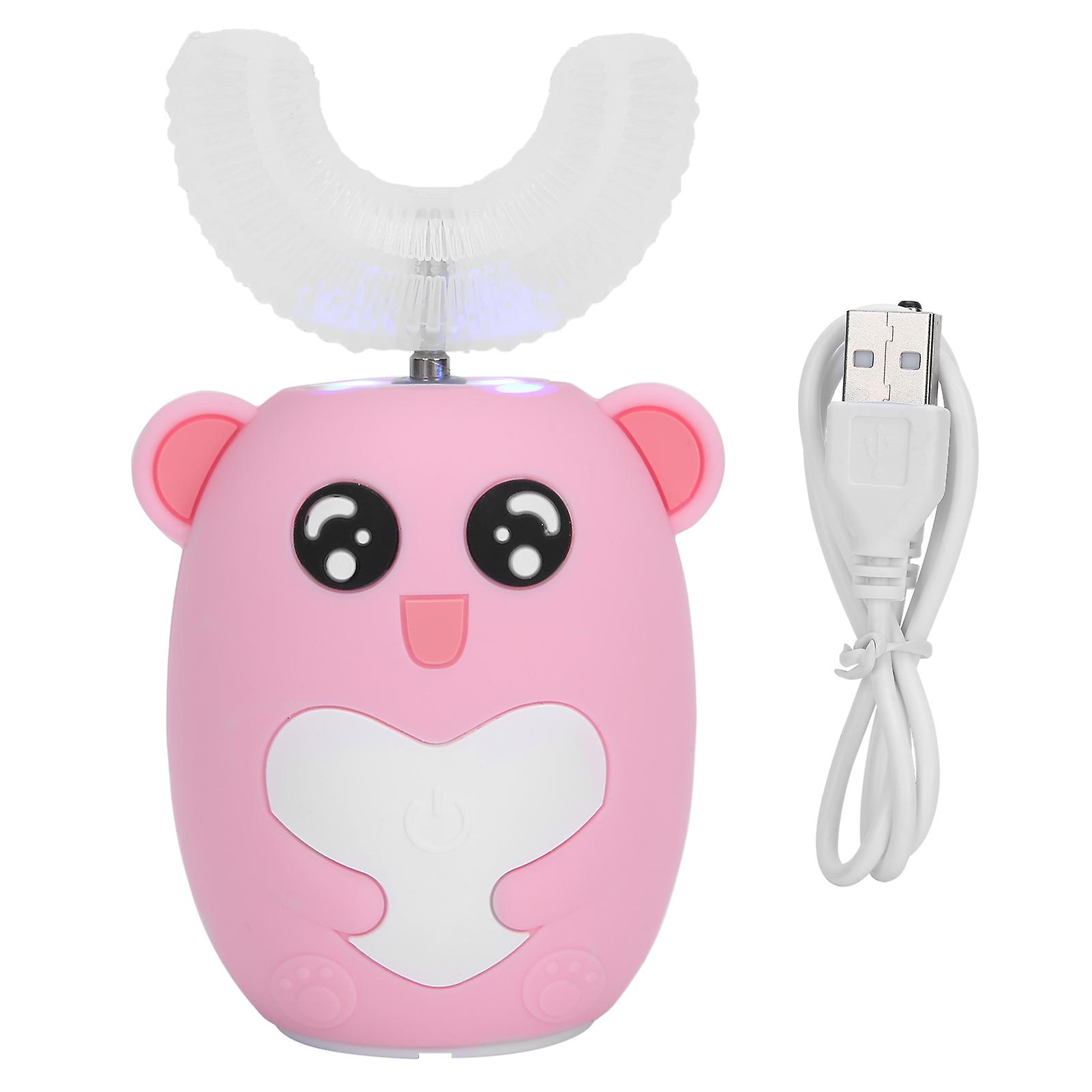 U-shaped electric toothbrush for children from 2 to 12 years old