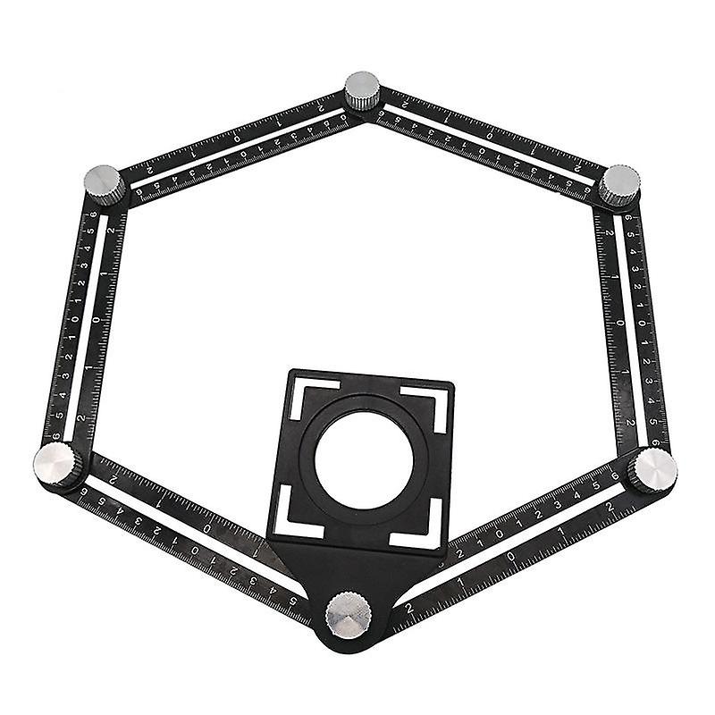 Multi-Angle Measuring Ruler with Positioning Hole