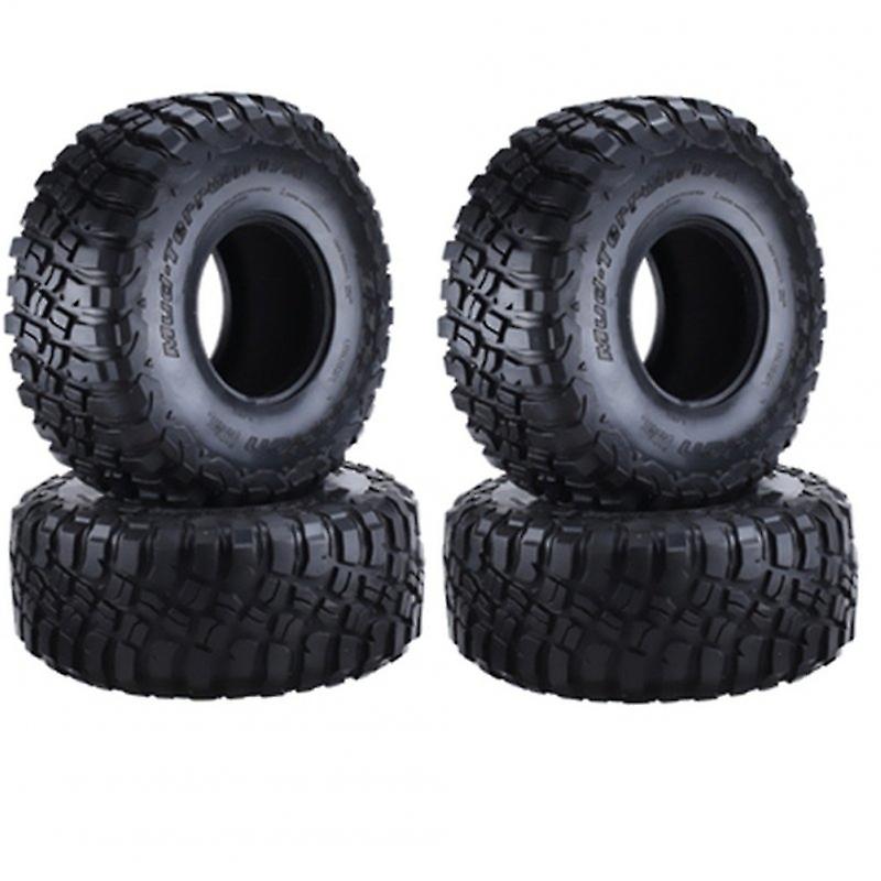 4PCS 2.2in Rubber Tyre Wheel Tires for 1:10 RC Rock Crawler Axial SCX10 SCX10 II 90046 90047 TAMIYA