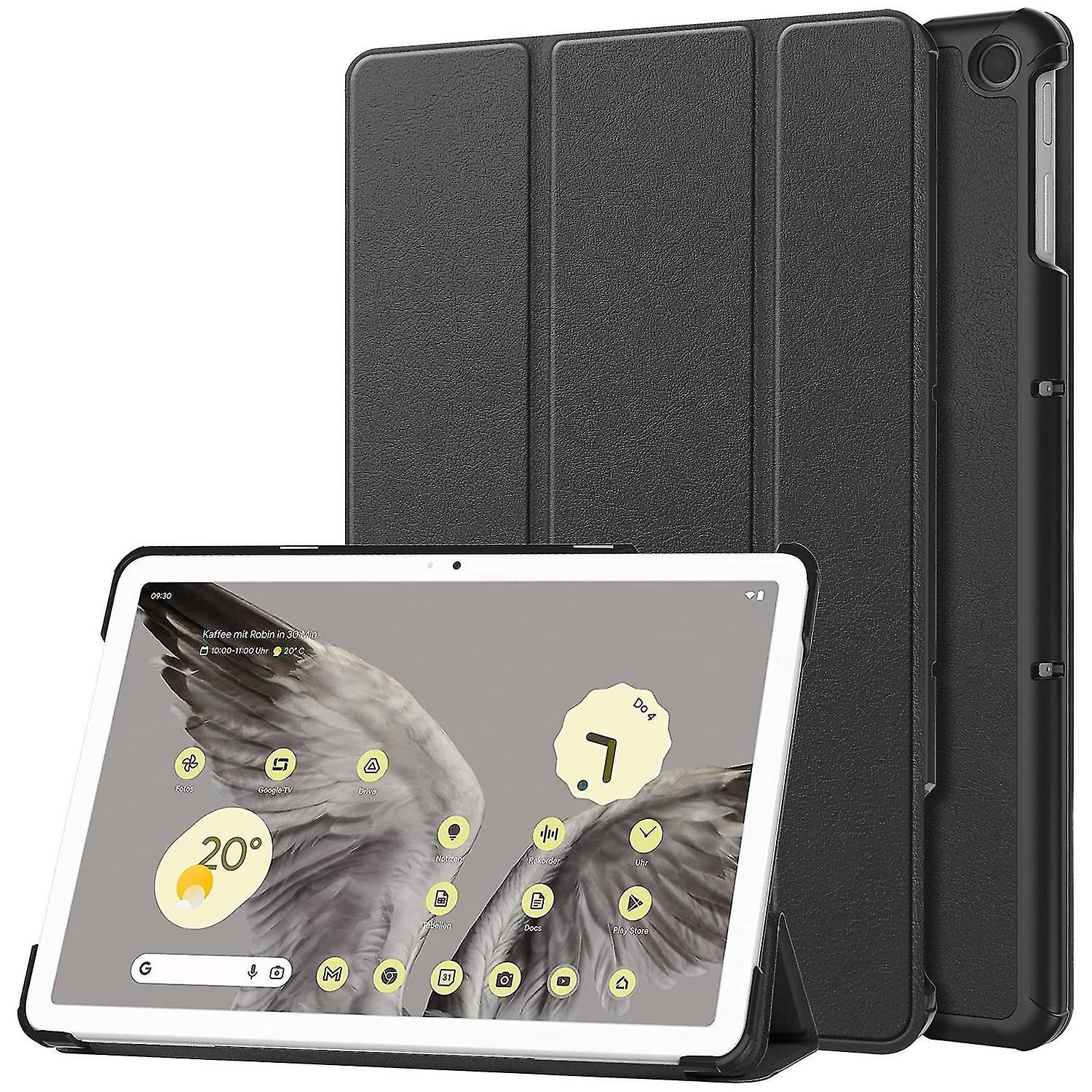 For Google Pixel Tablet Tri-fold Stand Tablet Case Pu Leather Anti-drop Tablet Cover