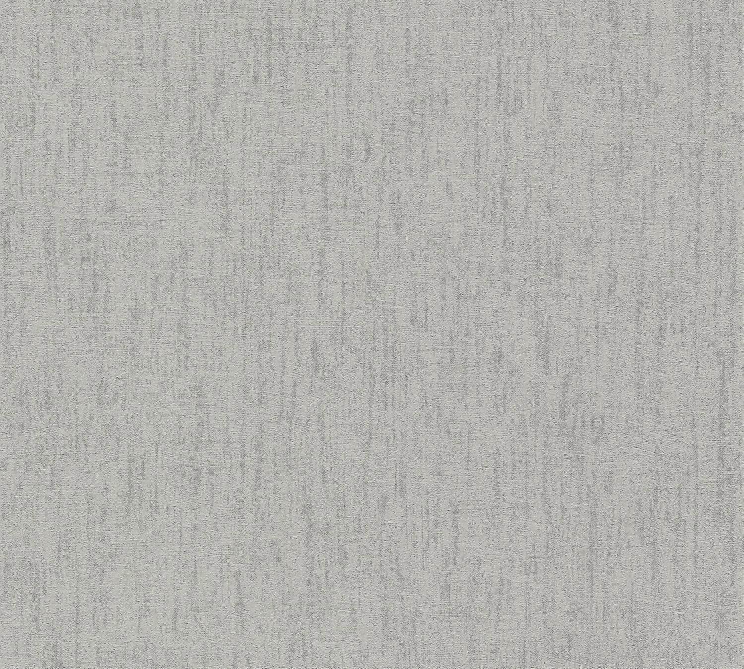 Uni kleuren behang Profhome 306464-GU vliesbehang hardvinyl warmdruk in reliëf licht gestructureerd in used-look glanzend grijs platinagrijs 5,33 m2