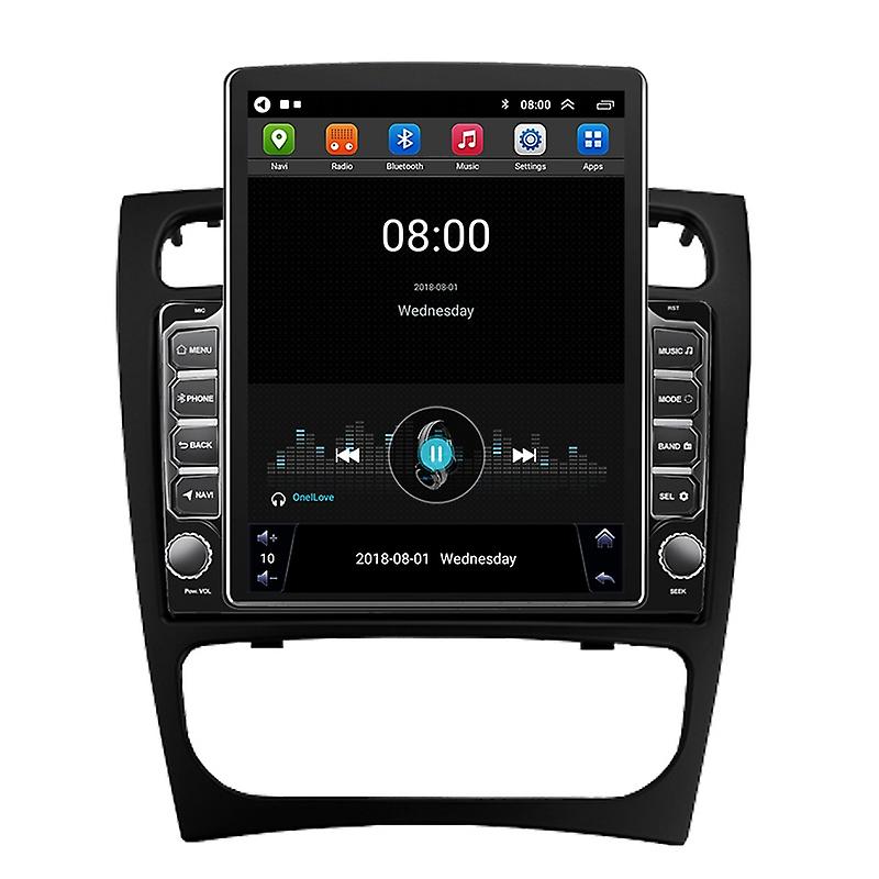 CarPlay Android Radio For Mercedes Benz C Class W203 W209 S203 2000 - 2005 For Tesla Style 9.7 Inch