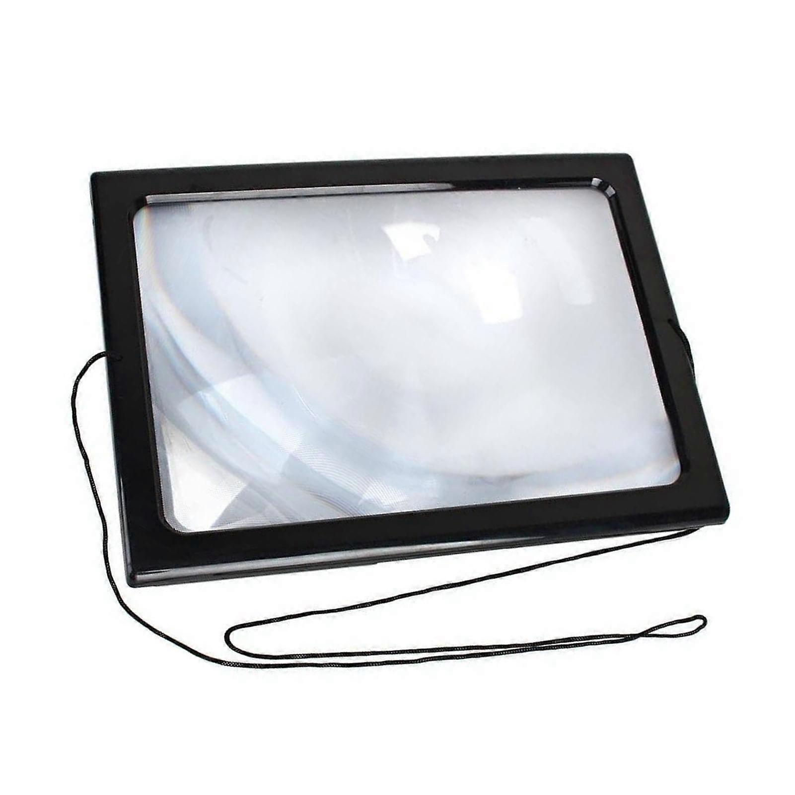 Reading Magnifying Glass 3X Foldable Hands Free Large Page Magnifier with 4 LED Lights