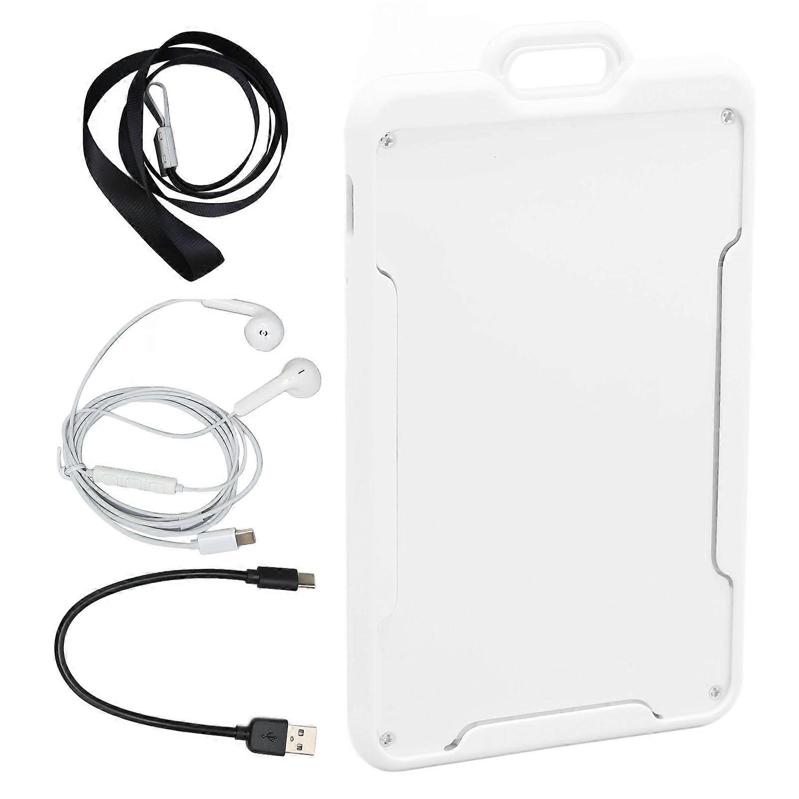 Carta d'identità Registratore Vocale AI Intelligent HD Noise Cancellation Registratore Ad Attivazione Vocale Registratore MP3 Neutro Inglese, Bianco 8GB