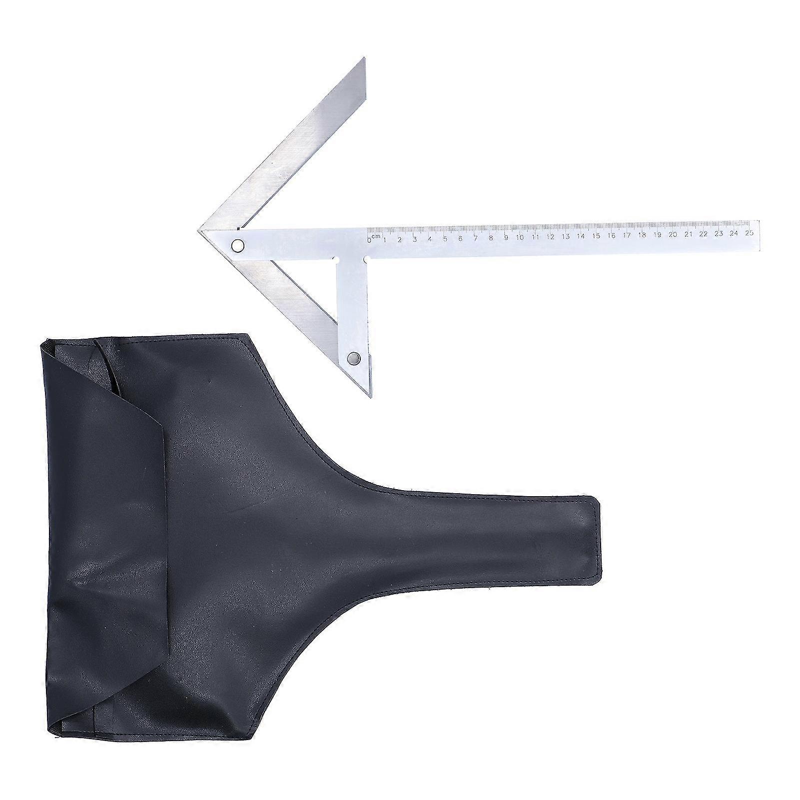 Stainless Steel Center Gauge Ruler - High Accuracy Angle Finder for Hardware Processing