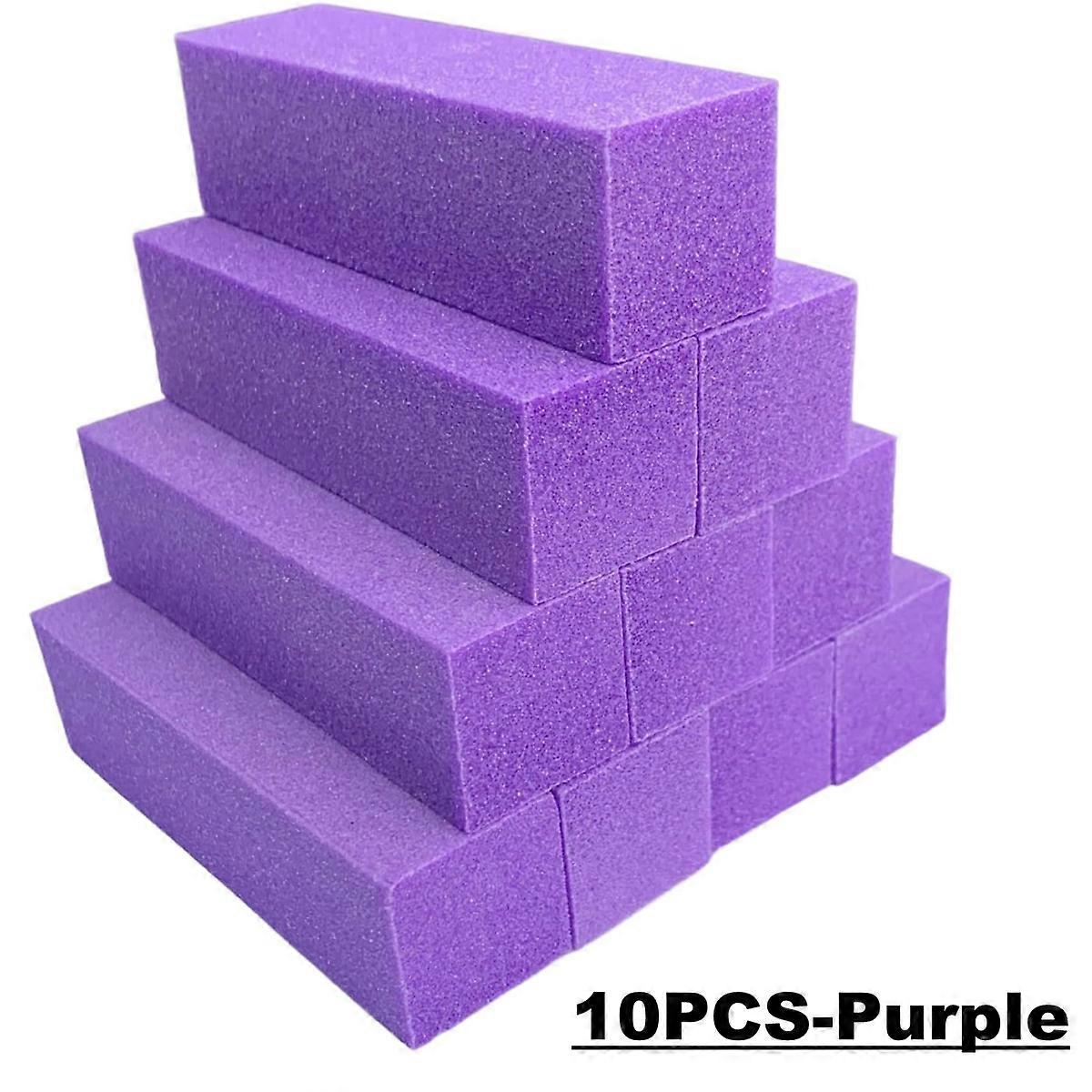 Fsw 10pcs Nail File Buffer Block Professional Manicure Pedicure Tools Kit For Natural Nails And Acrylic Nails Sanding Block Supplies