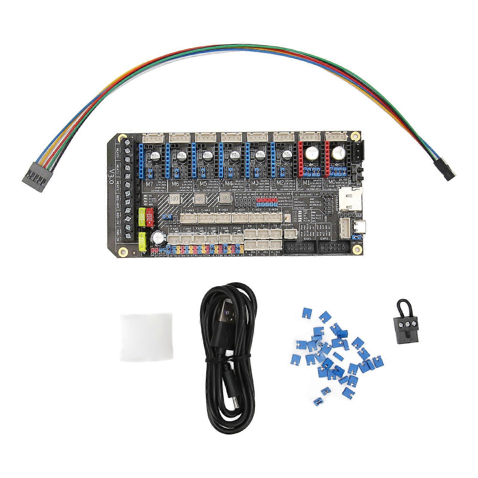 V3.0 Control Board 32Bit 180mHz STM32F446 Chip 8 Stepper Driver Supported 3D Printer Silent Board for RasPi Replacement