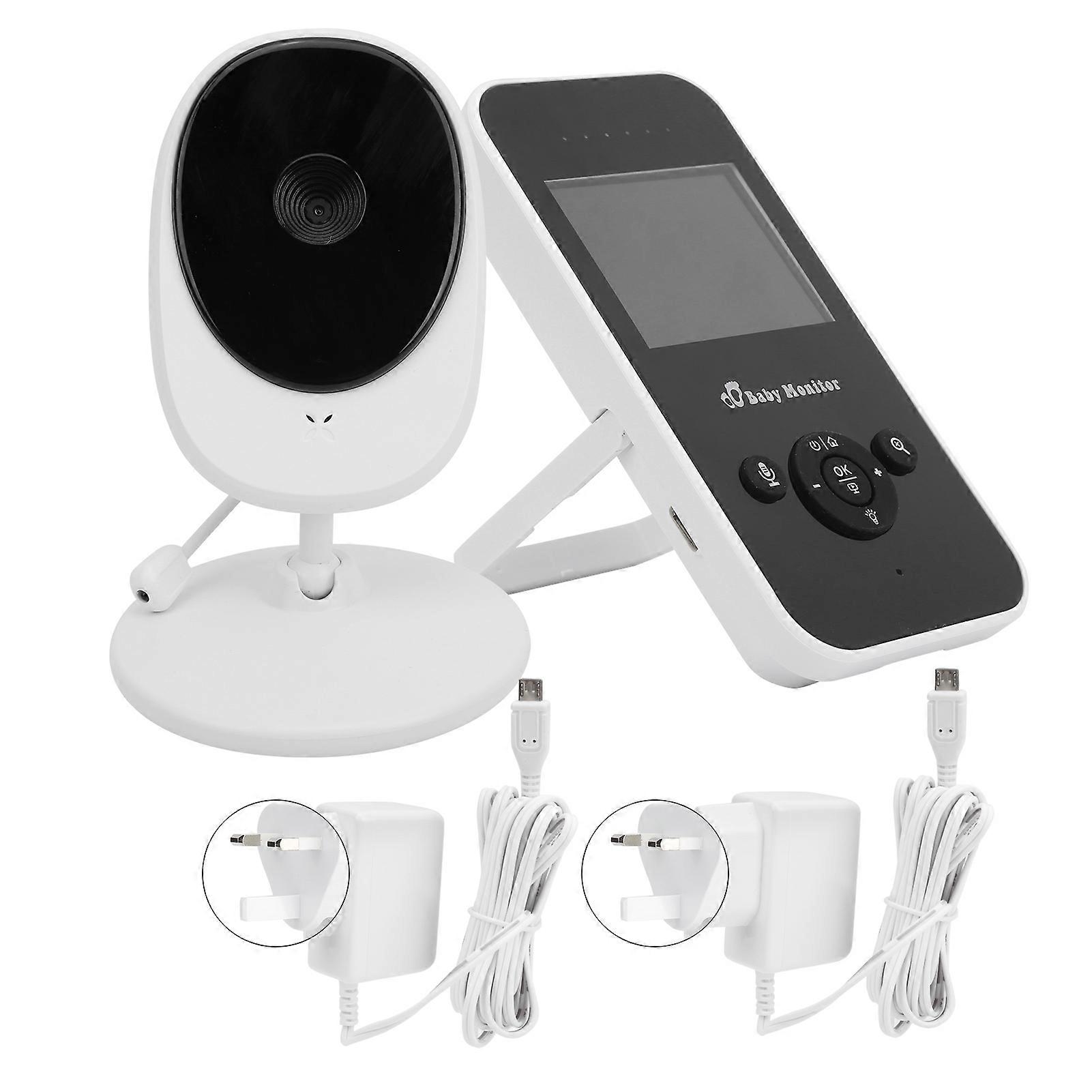2.4 Inch Wireless Digital Video Baby Monitor Temperature Monitoring Infant Security Camera 100-240vuk Plug