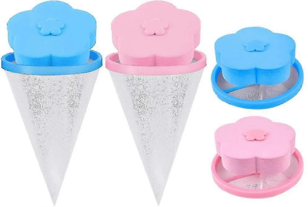 6pcsワッシャーリントキャッチャーリントリムーバー洗濯機フローティングリントメッシュバッグ