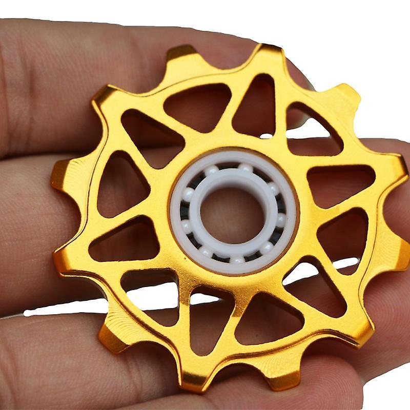 Bicycle Bike Rear Derailleur Ceramic Guide Pulley 12t Positive And Negative Tooth Guide Wheel Cycling Bike Ceramics Bearing Guide Pulley