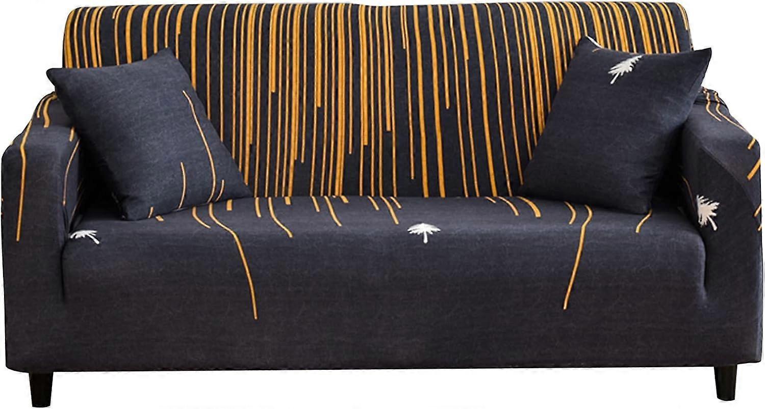 Stretch Sofa Cover, Universal Couch Cover 2 Seater Decorative Protector Couch Cover (Firework Tree)