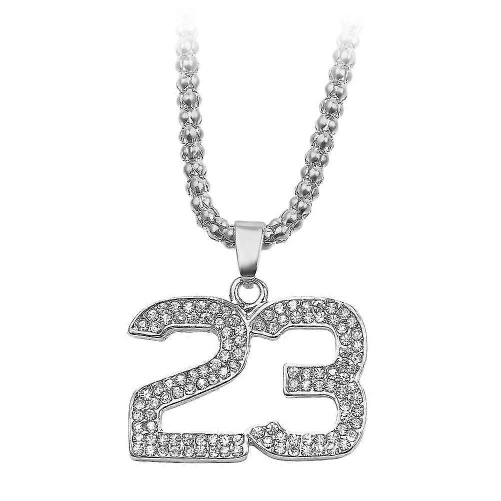 Collier Numéro Collier Personnalisé Hommes Femmes Cou Chaîne Numéro 23 Collier