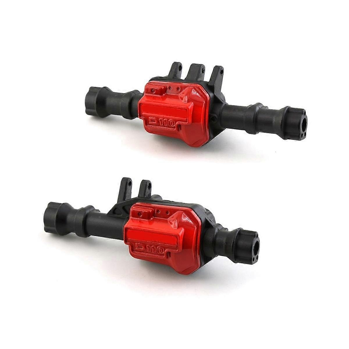 2Pcs Metal Front and Rear Axle Housing with Differential Cover 300G for TRX4 1/10 RC Crawler Car Upgrade Parts,1