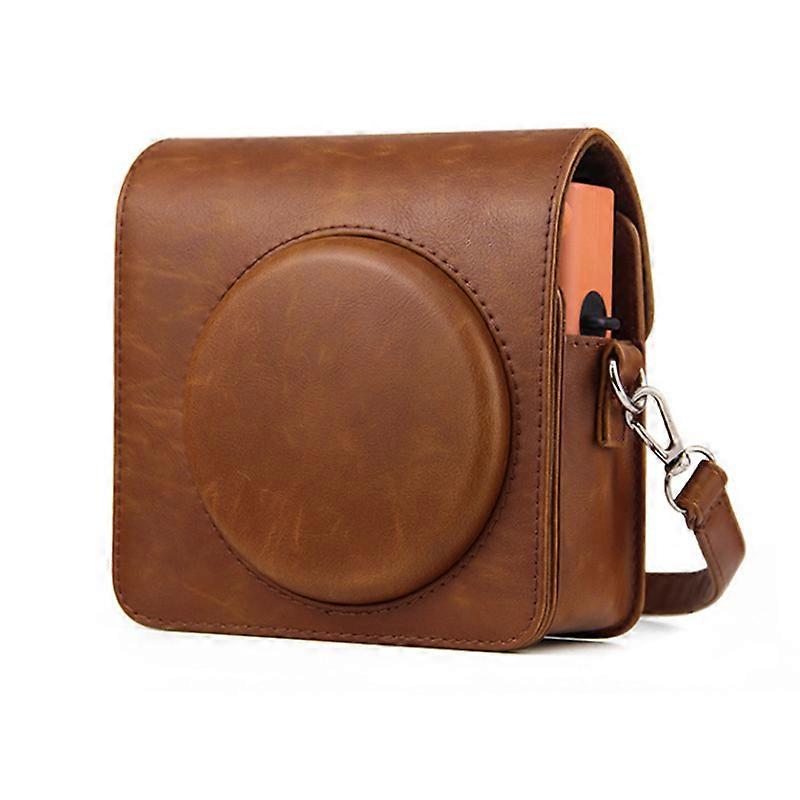 Fujifilm Instax Square SQ1 Camera Case - PU Leather Protective Bag With Adjustable Strap (Blue)