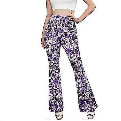 מכנסיים לנשים מכנסיים רטרו מתרחבים מכנסיים מתרחבים לקרנבל