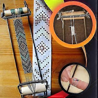 Machine à Tisser Perles Colorées - Pour Bracelets, Colliers, Bijoux DIY - Dimensions 29,5x6,8x9 Cm - Inclut Perles Et Accessoires - 14