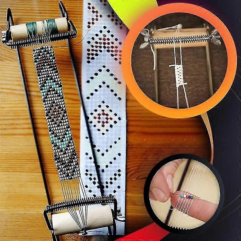 Kit Démarrage Métier à Tisser Perles Cousin DIY - 25 Paquets Perles Tchèques - Neuf