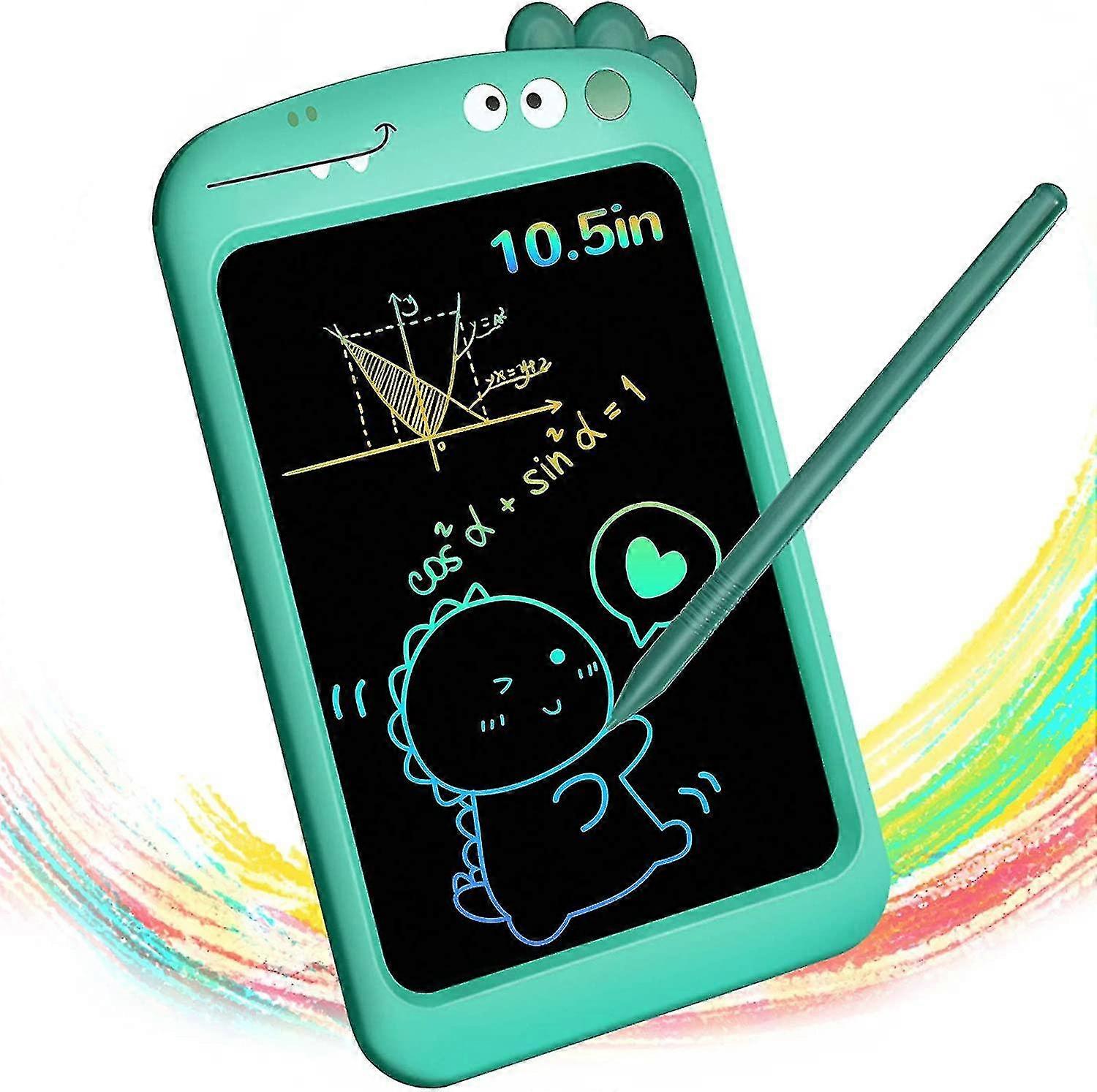 Lcd Writing Tablet,dinosaur Toy, Colorful Drawing Doodle Board,10.5 Inch Portable Electronic Graphics Learning Toys For For 3 4 5 6 7 8 Year Old