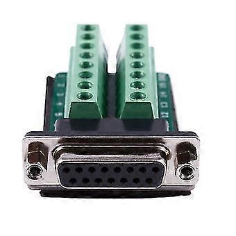 2x Db15 D-sub Vga 15pin honadapteruttag Terminal Breakout PCB-kort