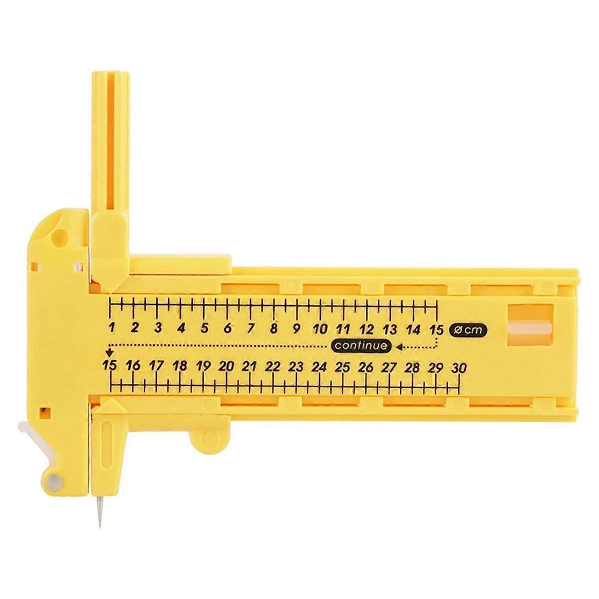 Circle Cutter for Paper Cardboard Rubber Leather Crafts with Safety Cover Yellow