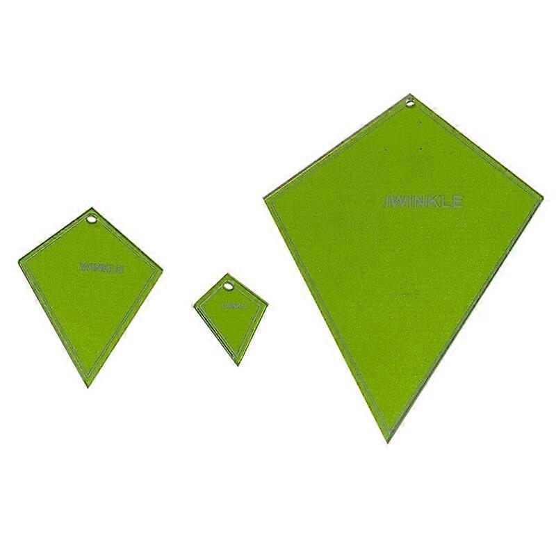 Sewing Template 3 PCS Periwinkle Plates Quilting Templates Reusable Sewing Ruler Practical Sewing Tools