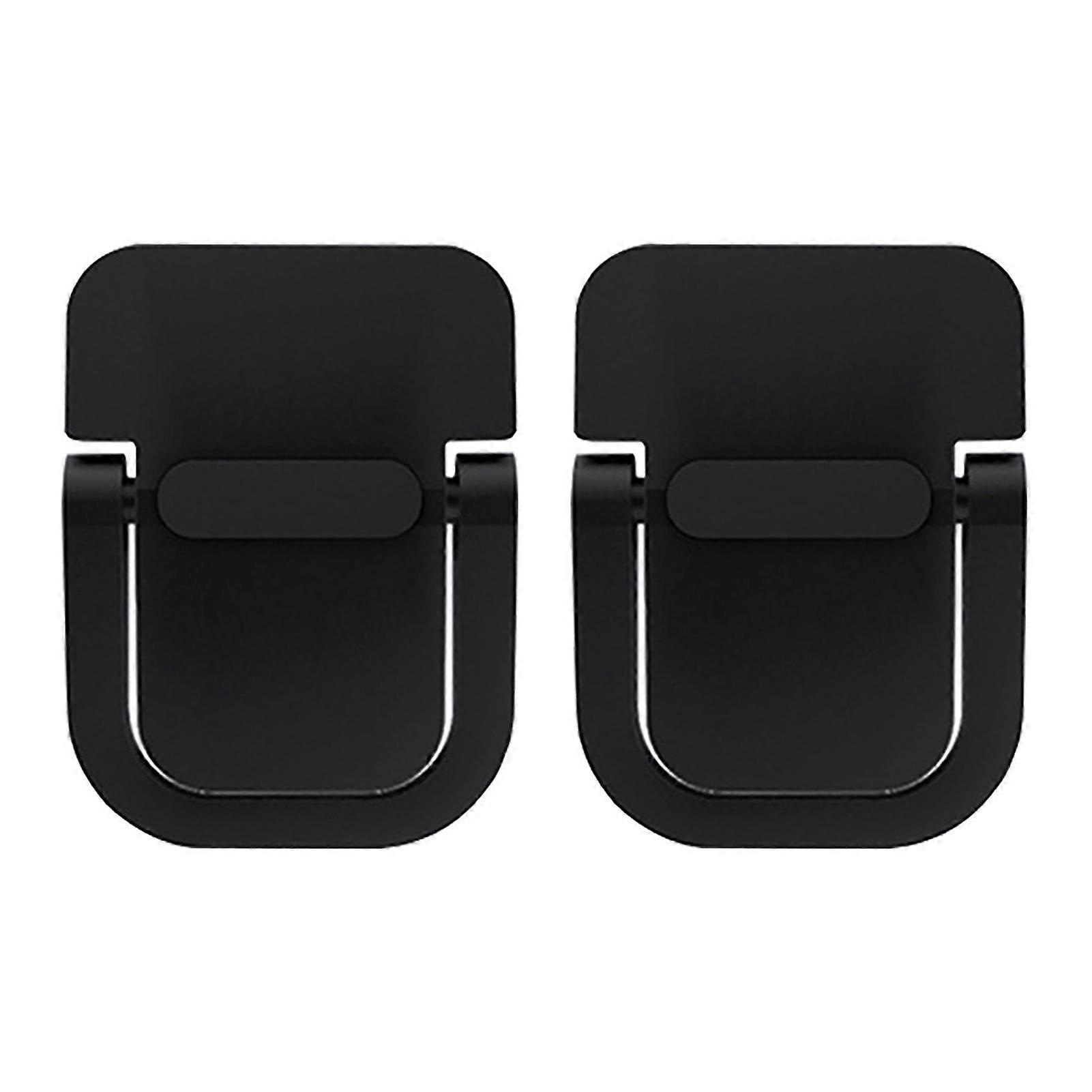 2PCS Laptop Stand Laptop Riser Aluminium Alloy Heat Dissipation Stable Compact Portable Laptop Support Black