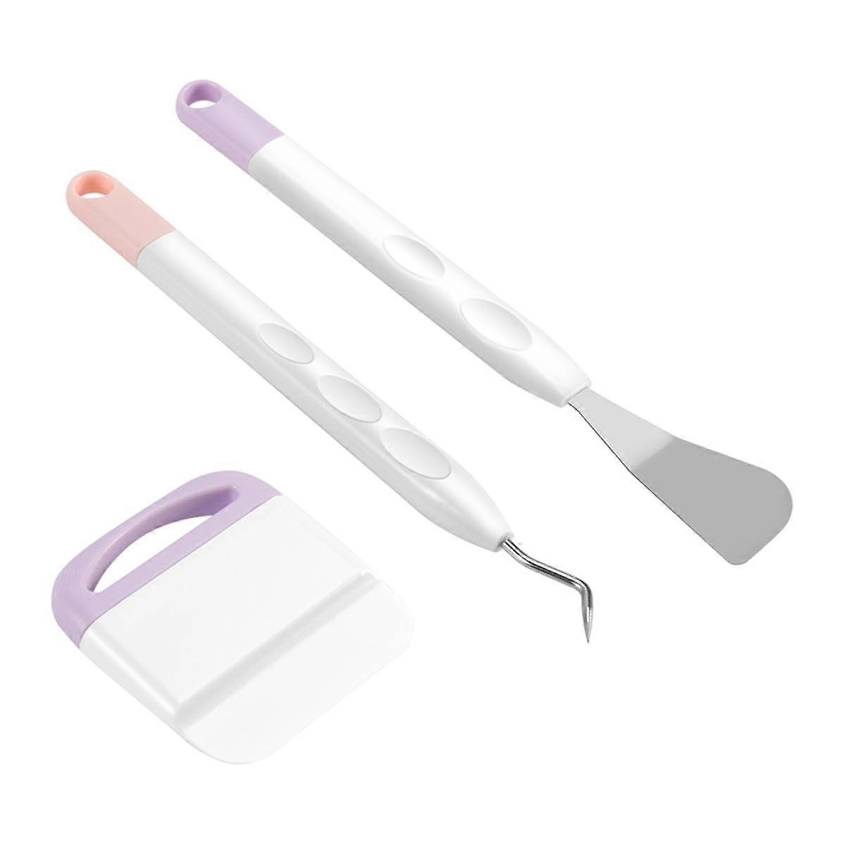 3Pcs Vinyl Weeding Tools, Weeding Tool for Vinyl with Hook Weeder, Piecing Tool Vinyl, Tool Kit for