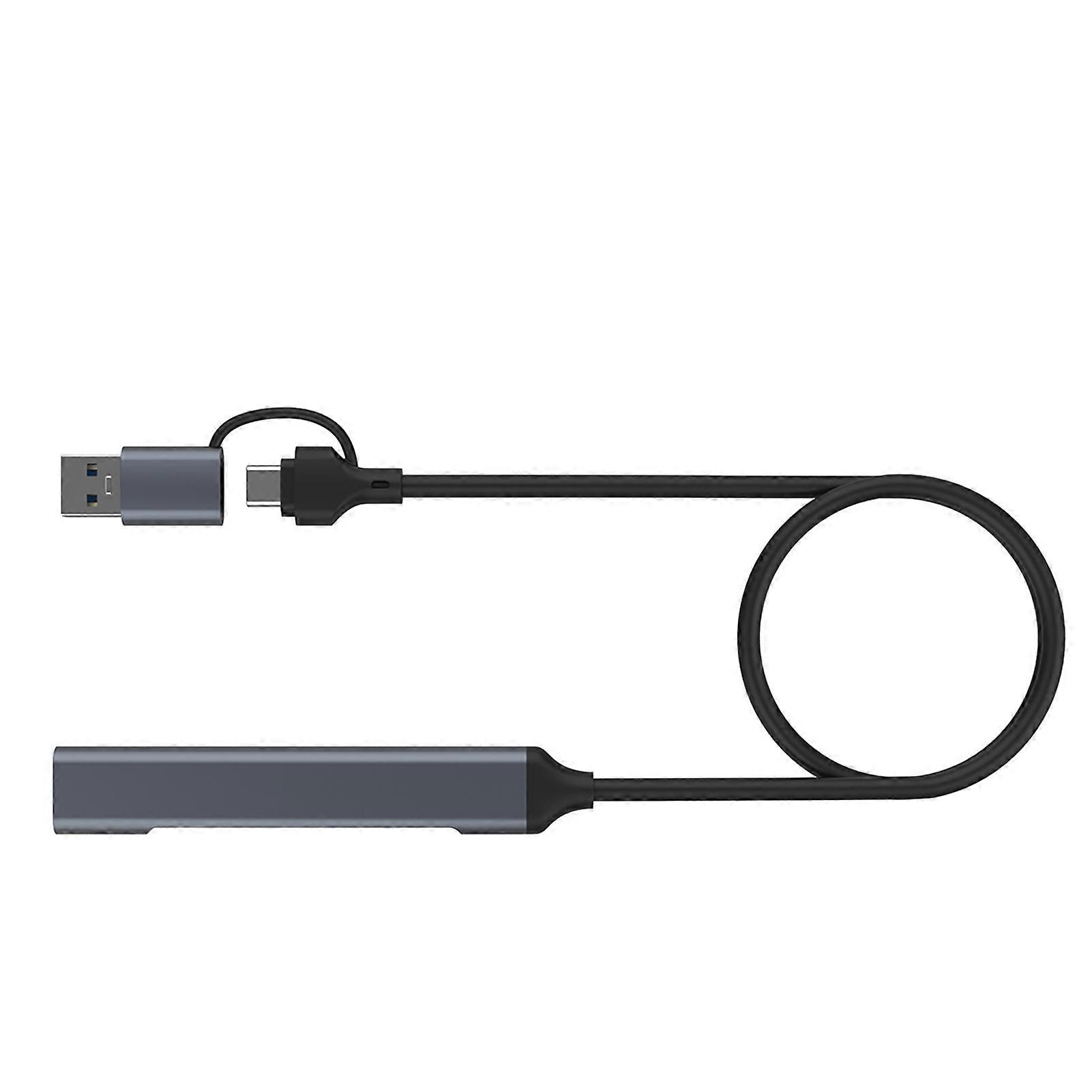 Practical USB Data Hub Splitter Quick Super Speed Transfer for Laptops Card Readers Televisions