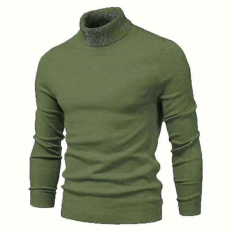 Winter Turtleneck dicke Herren Pullover Casual Turtle Neck Solid Color Qualität Warm Slim Pullover Männer