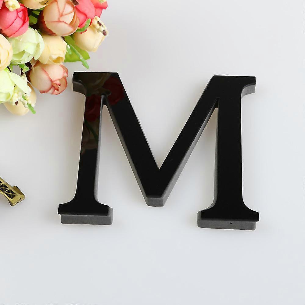 Flye 26 Letters DIY Mirror Acrylic Wall Sticker Decals Home Decor Wall Art Mural Holiday Ornaments B