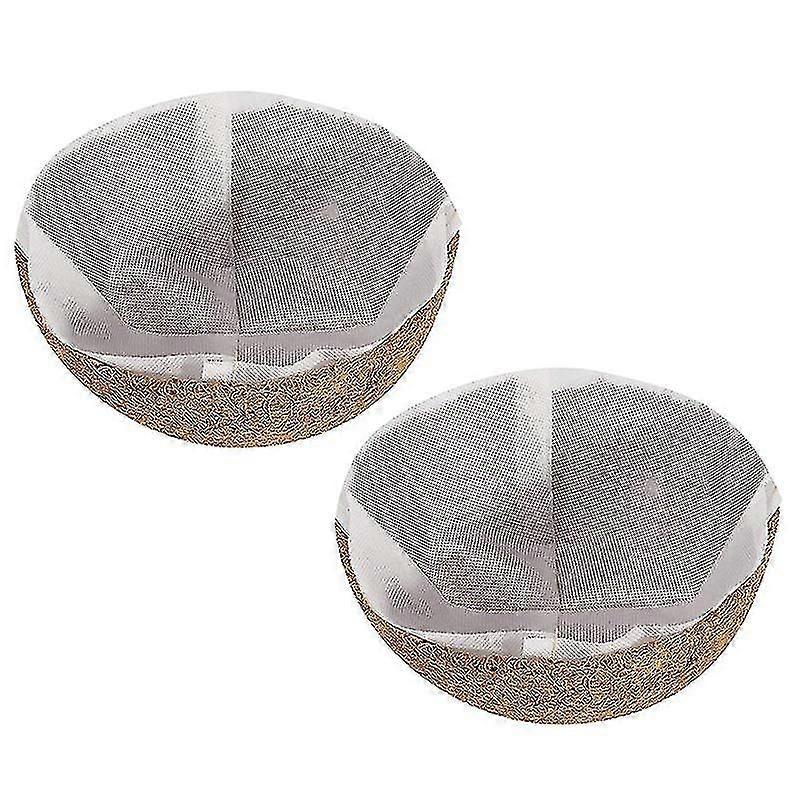 2pcs 8 Inch Round Coco Liners With Non-woven Fabric Lining