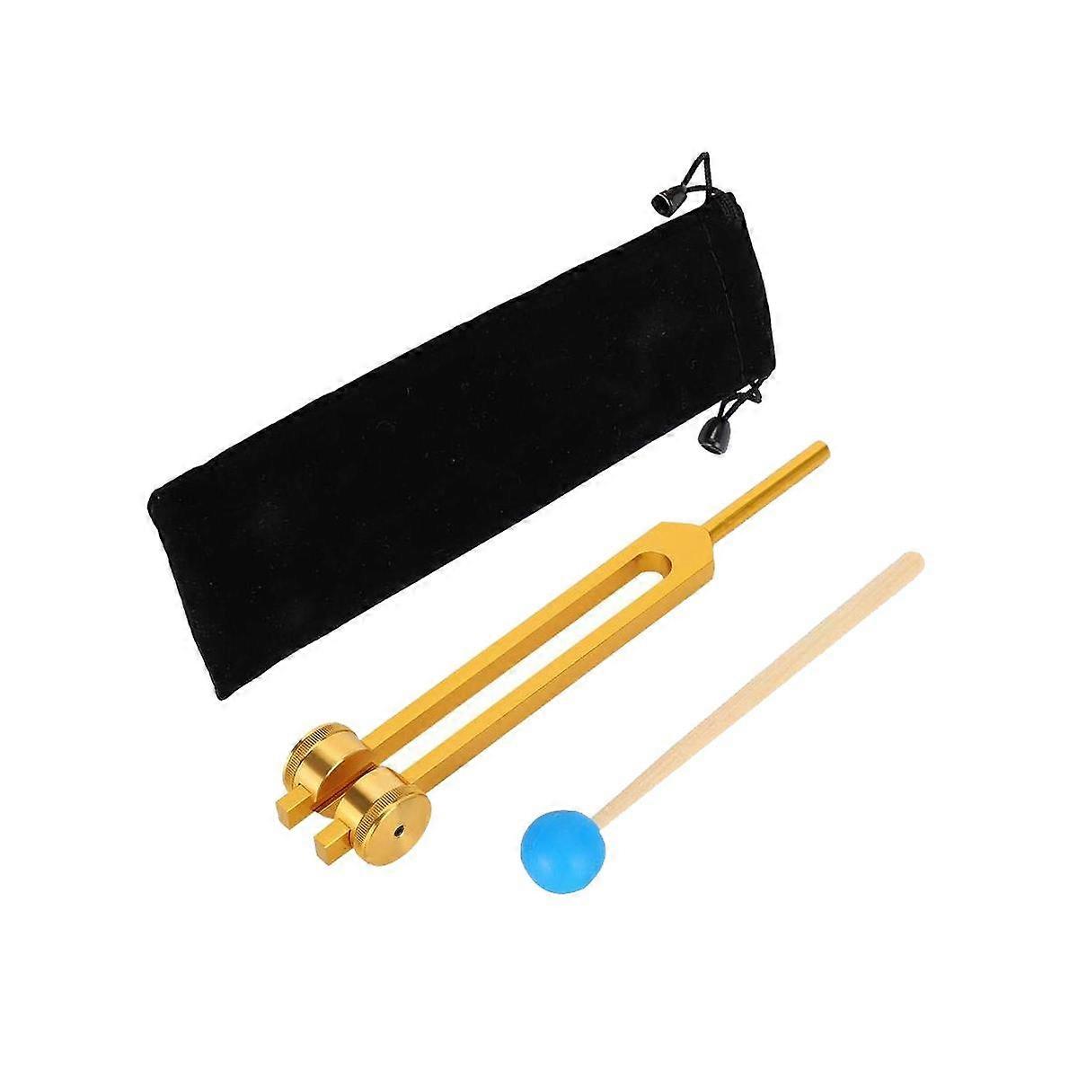 Aluminum Alloy 112.45HZ Tuning Fork with Hammer,Chakra Tuning Energy Forks, Yoga Meditation Tuning